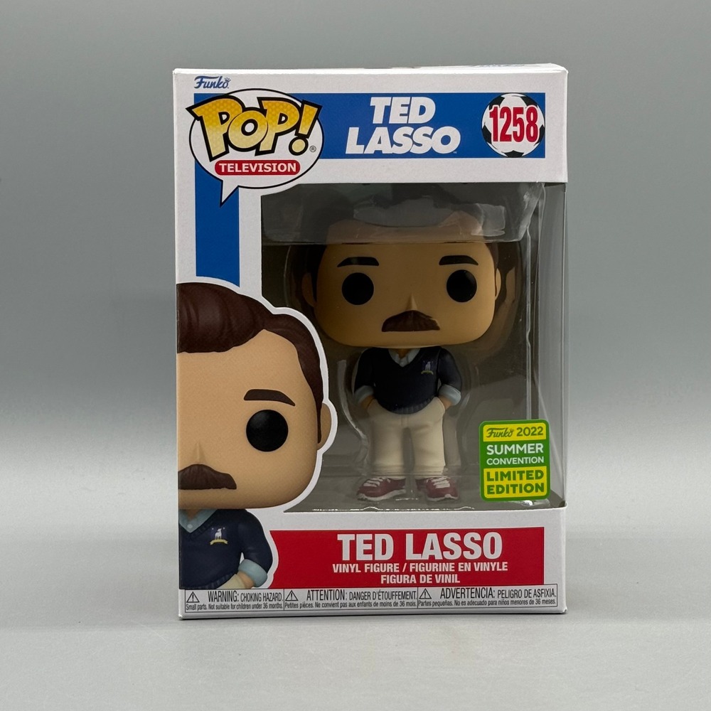 Funko Pop! Television #1258 Ted Lasso 2022 SDCC Exclusive w/ Protector *Vaulted*